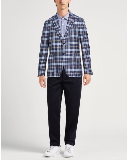 Isaia Blue Blazers for men