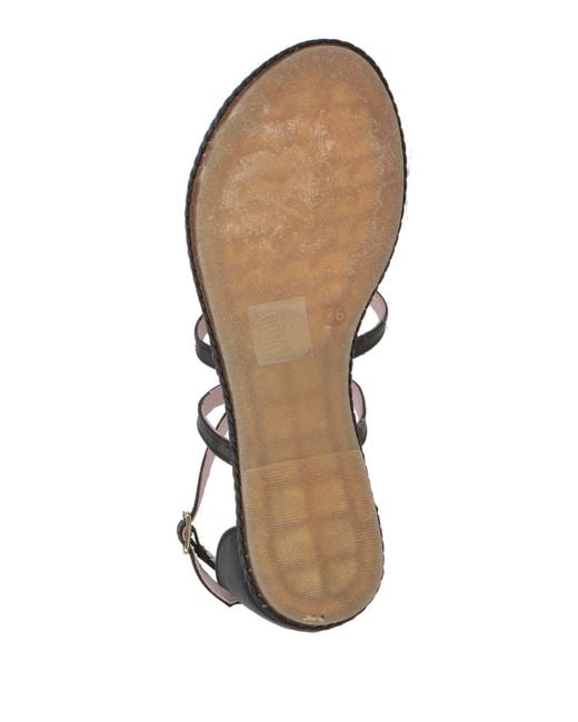 Stonefly Black Thong Sandals