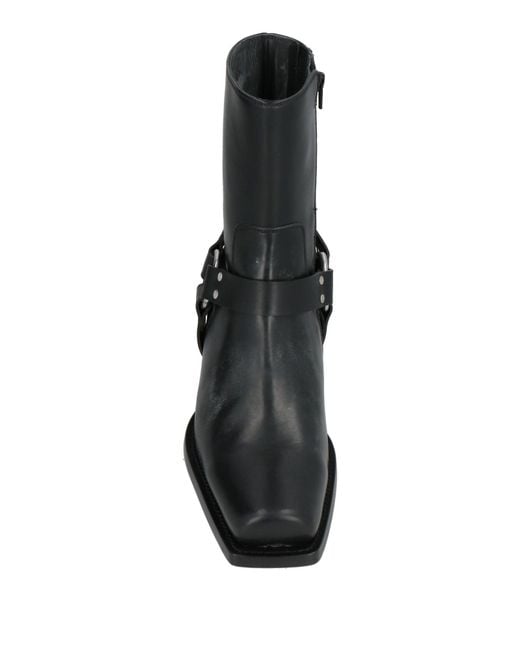 DSquared² Black Boot Calfskin for men