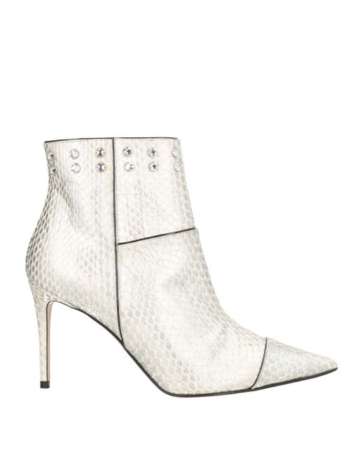 Giorgio Fabiani White Ankle Boots Leather