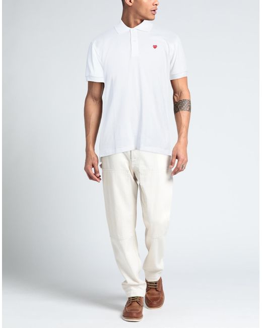 COMME DES GARÇONS PLAY White Polo Shirt for men