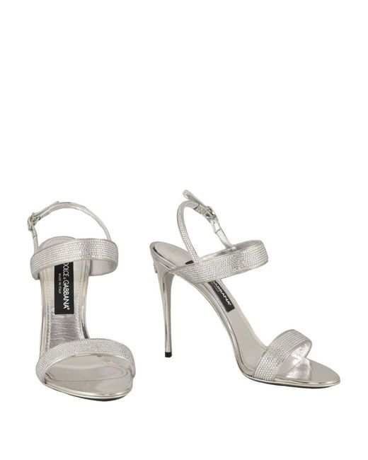Dolce & Gabbana White Sandale