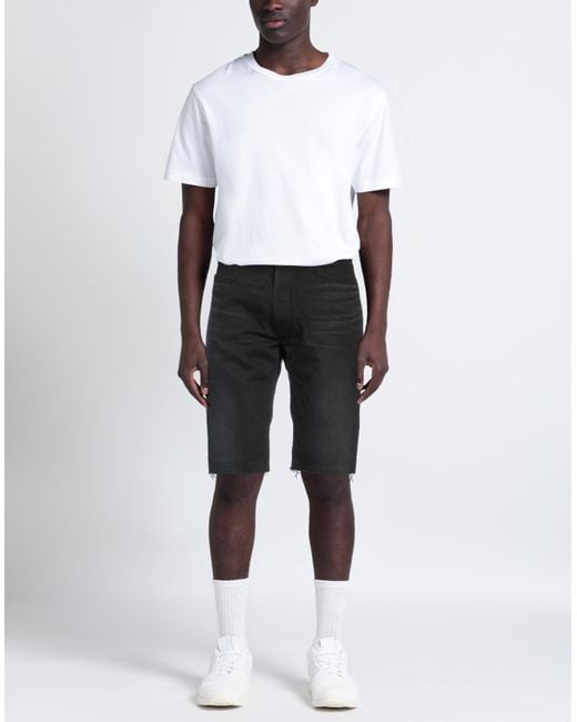 Saint Laurent Black Denim Shorts for men