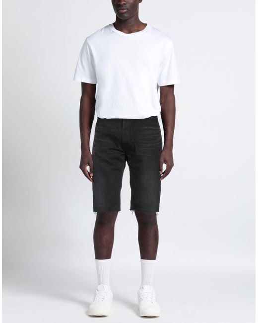 Shorts Jeans di Saint Laurent in Black da Uomo