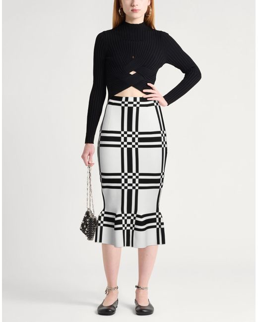 Marni Black Midi Skirt Viscose, Polyester, Polyamide, Elastane