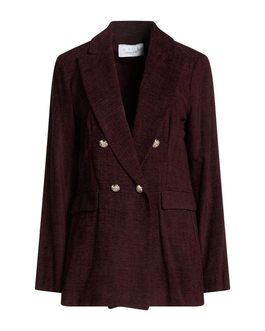 Kaos Purple Blazer Viscose, Cotton, Polyamide