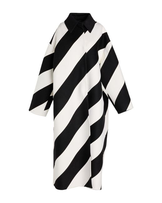 Valentino Garavani Black Coat Virgin Wool, Cashmere