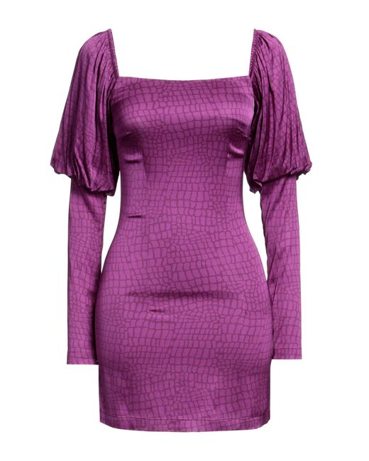 ANDAMANE Purple Mini Dress
