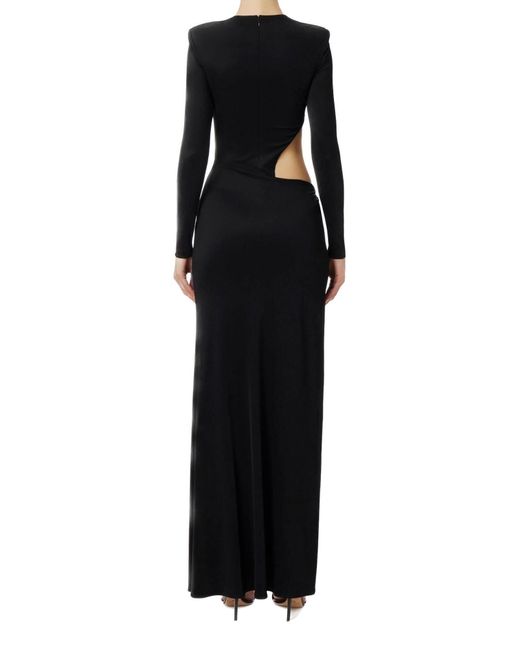 Robe longue Elisabetta Franchi en coloris Black