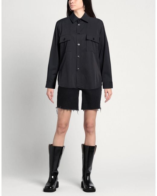 RUE DU BAC Black Shirt Polyamide, Elastane