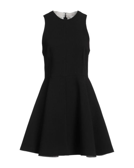 AMI Black Mini Dress Virgin Wool