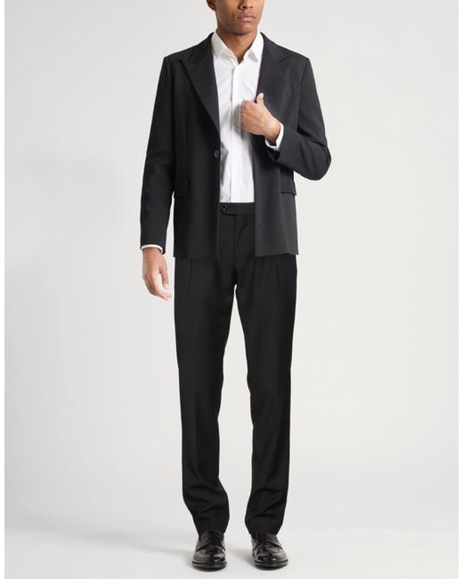 Lardini Black Pants Wool for men