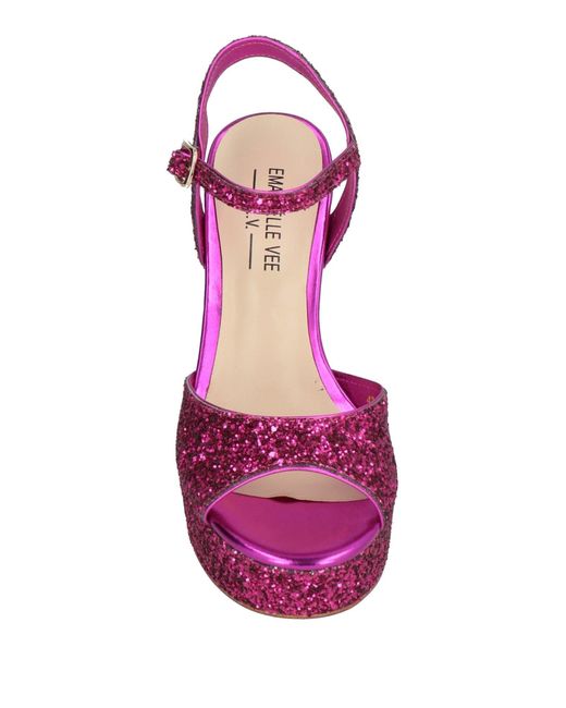 Emanuélle Vee Purple Sandals