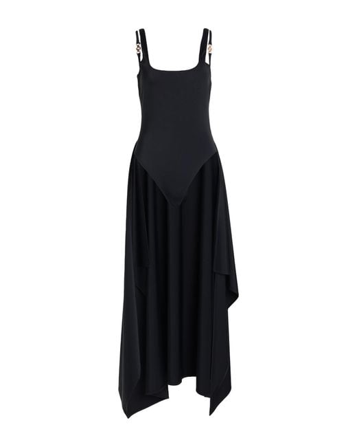 Versace Black Bodysuit Polyamide, Elastane