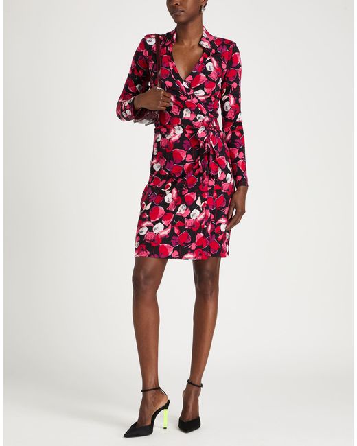 Diane von Furstenberg Red Midi Dress