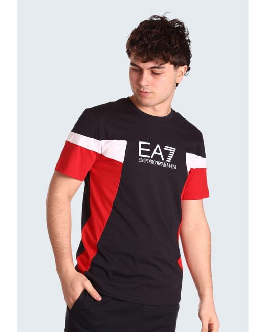 T-shirt di EA7 in Red da Uomo