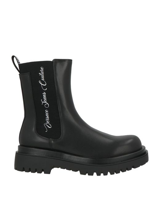 Versace Jeans Couture Black Ankle Boots