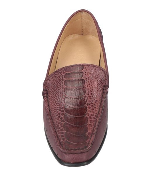 Testoni Purple Loafers Leather