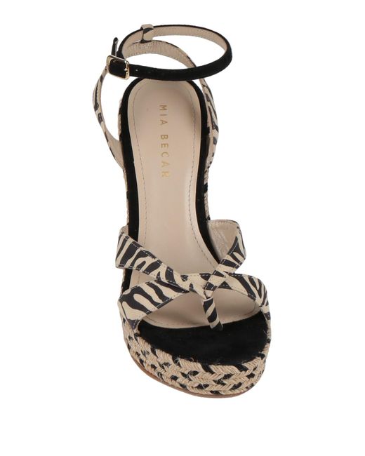 Mia Becar Metallic Espadrilles Leather