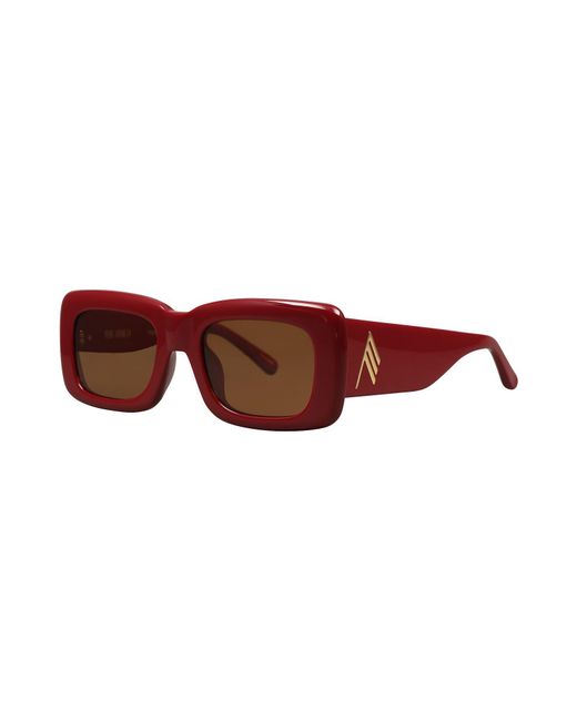 The Attico x Linda Farrow Brown Sunglasses
