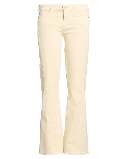 7 For All Mankind Natural Cream Pants Cotton, Modal, Polyester, Elastane