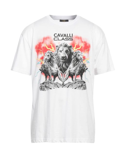 Class Roberto Cavalli White T-shirt for men
