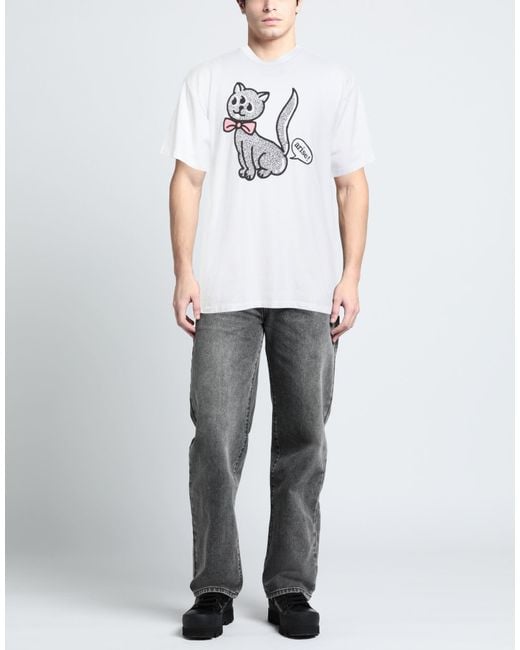 Aries White T-Shirt Cotton for men