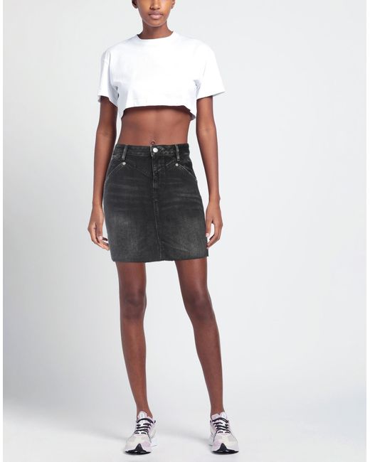 Pepe Jeans Black Denim Skirt