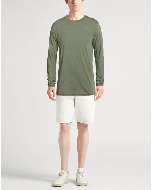 Crossley Green Military T-Shirt Cotton, Silk for men