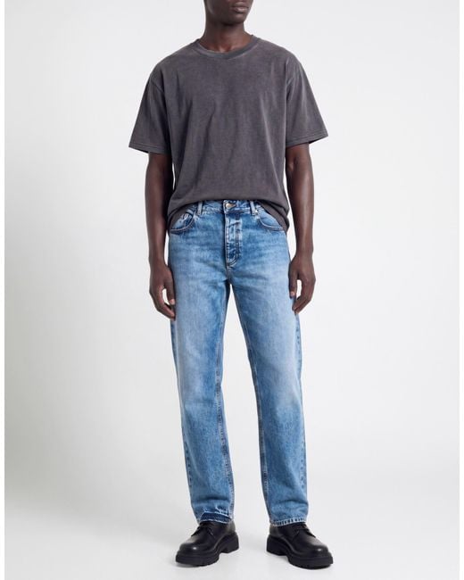 ICON DENIM Blue Jeans Cotton for men
