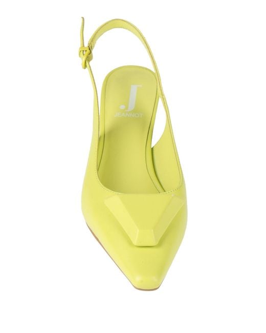 Jeannot Yellow Pumps Leather