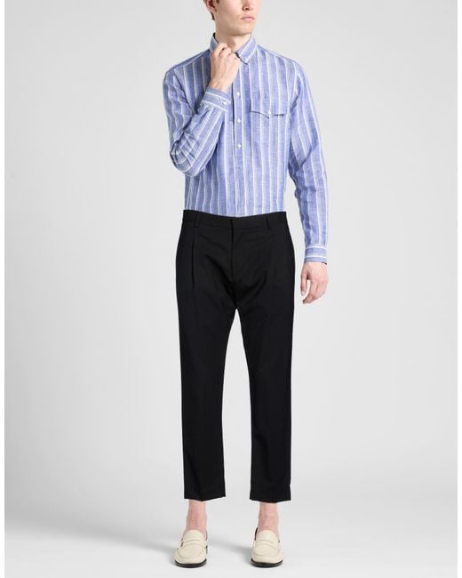 BE ABLE Black Pants Virgin Wool for men
