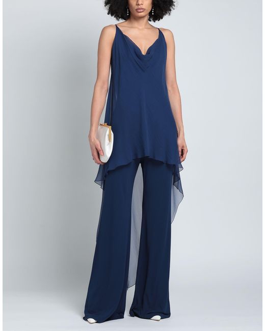 Alberta Ferretti Blue Jumpsuit