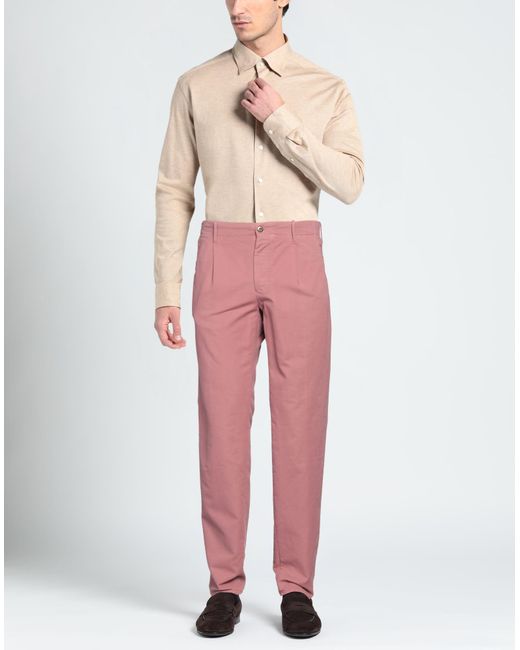 Incotex Pink Trouser for men