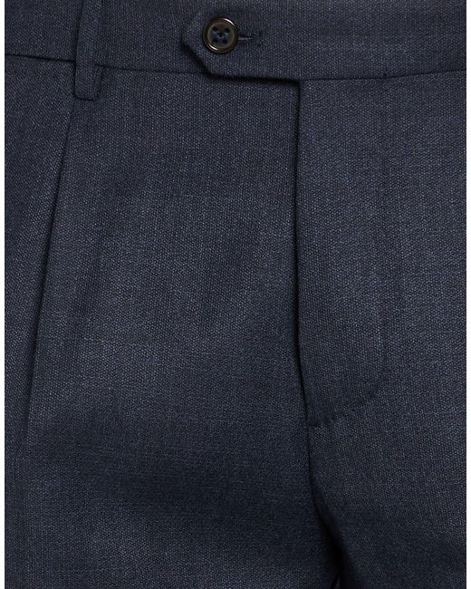 Berwich Blue Pants Virgin Wool for men