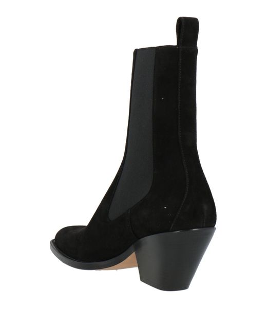 Khaite Black Ankle Boots