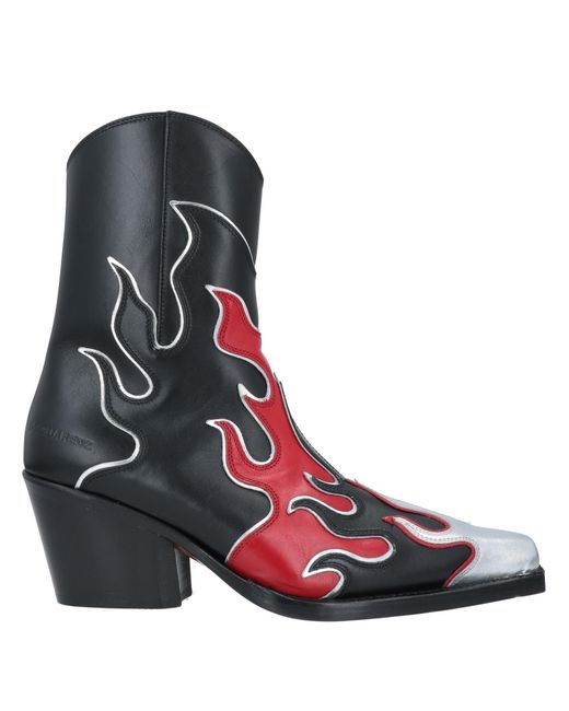 DSquared² Black Ankle Boots for men