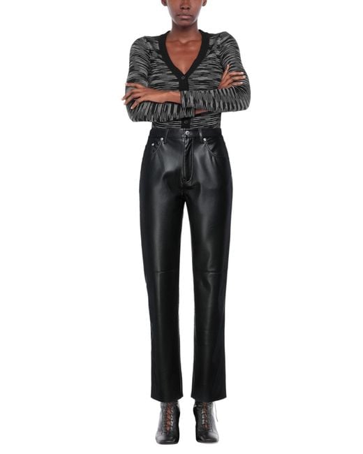 Nanushka Gray Pants Polyester, Polyurethane, Cotton