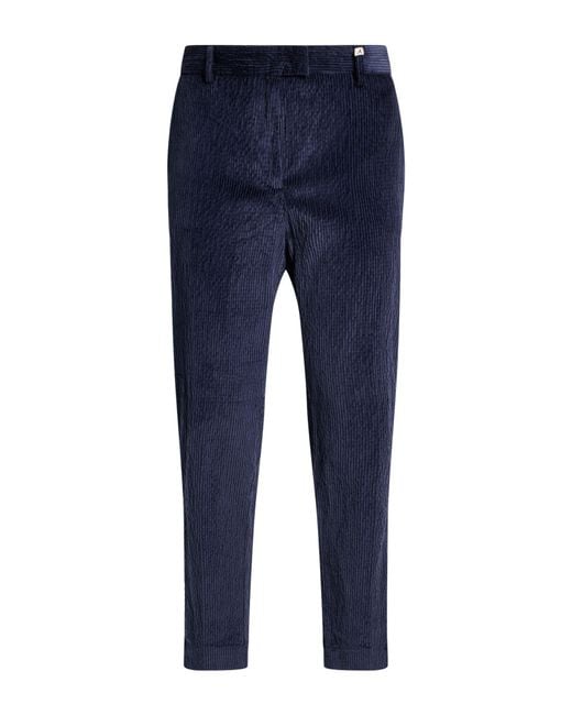 Myths Blue Pants Cotton, Modal, Elastane