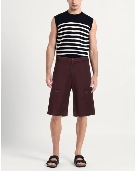 NICK WOOSTER x PAUL & SHARK Purple Shorts & Bermuda Shorts for men