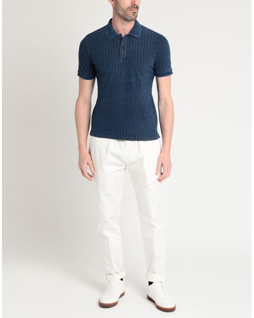 Altea Blue Polo Shirt Cotton for men