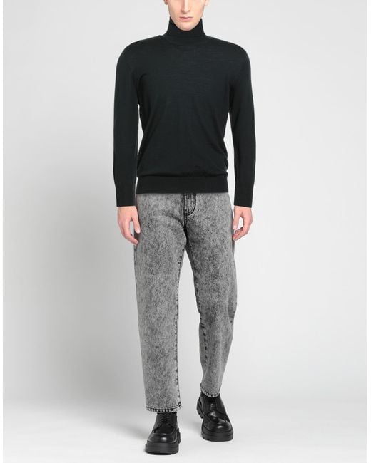 FILIPPO DE LAURENTIIS Rollkragenpullover in Black für Herren