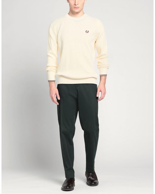 Fred Perry White Jumper for men