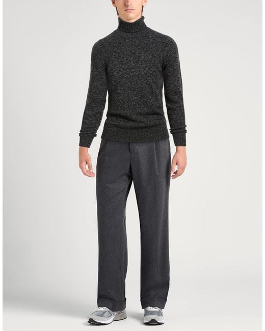 Drumohr Black Turtleneck Lambswool for men