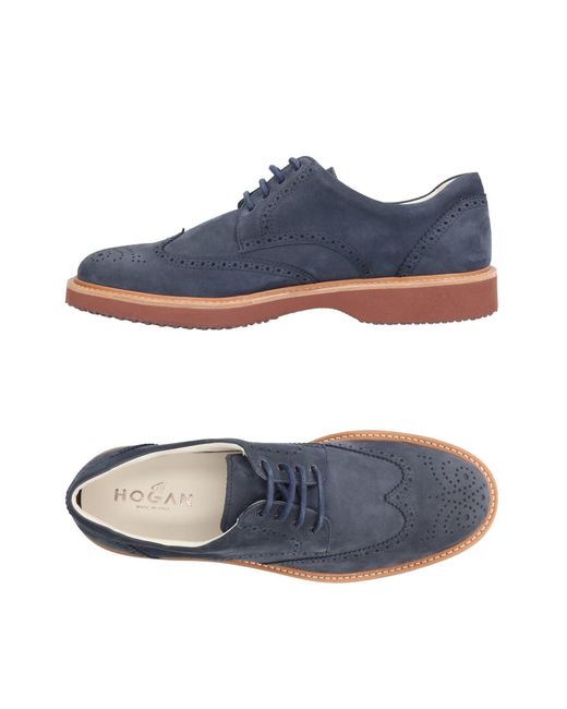Hogan Blue Lace-up Shoes for men