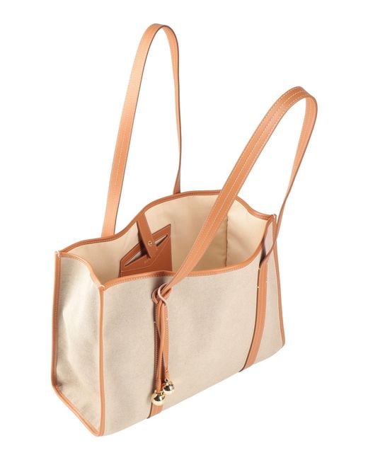 Sandro Natural Shoulder Bag Cotton, Cowhide