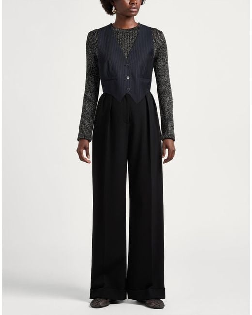 Ba&sh Blue Midnight Tailored Vest Polyester, Wool, Elastane