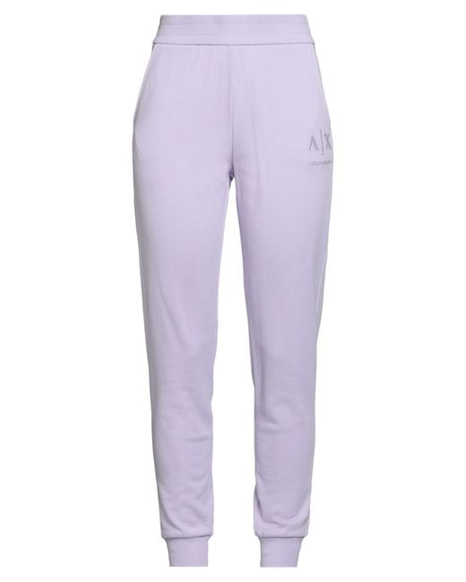 ARMANI EXCHANGE Purple Lilac Pants Cotton