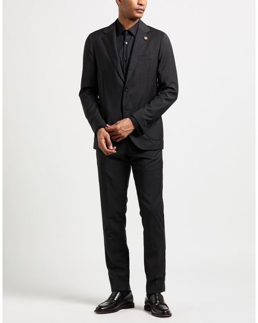 Traje Lardini de hombre de color Black
