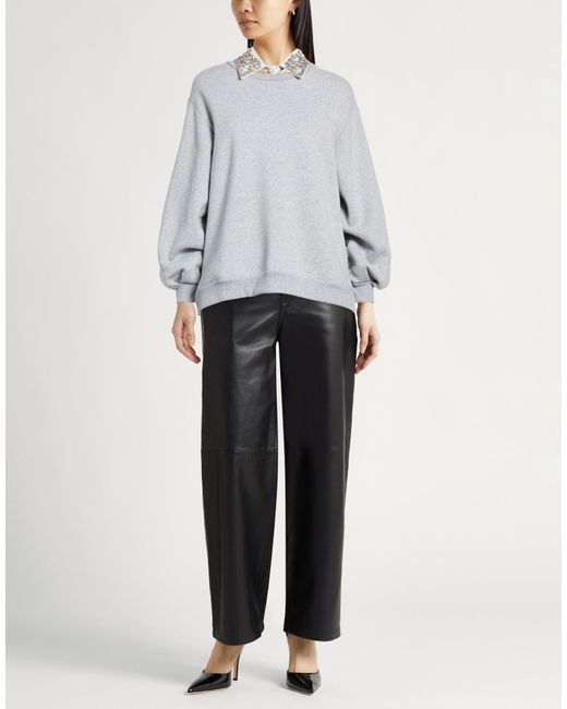 FRONT STREET 8 Gray Sweatshirt Cotton, Polyester